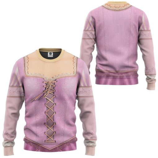 Gearhuman 3D Rapunzel Princess Custom Tshirt Hoodie Appreal CC24113 3D Apparel