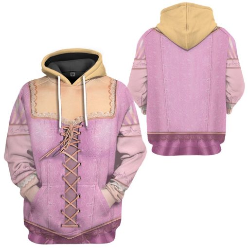 Gearhuman 3D Rapunzel Princess Custom Tshirt Hoodie Appreal CC24113 3D Apparel