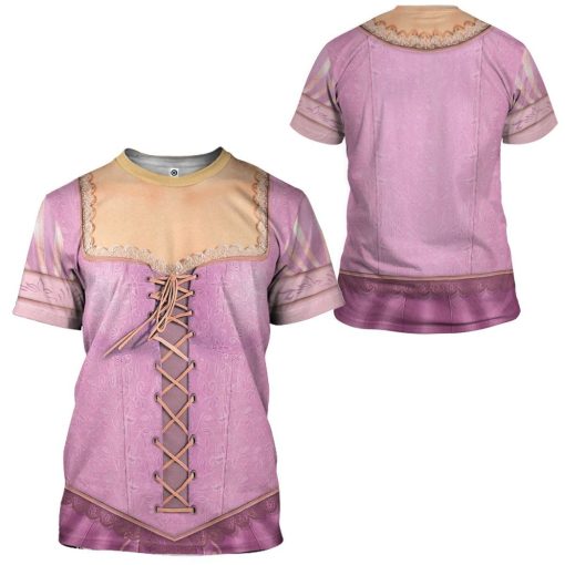 Gearhuman 3D Rapunzel Princess Custom Tshirt Hoodie Appreal CC24113 3D Apparel