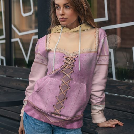 Gearhuman 3D Rapunzel Princess Custom Tshirt Hoodie Appreal CC24113 3D Apparel