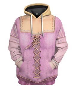 Gearhuman 3D Rapunzel Princess Custom Tshirt Hoodie Appreal CC24113 3D Apparel Hoodie S 