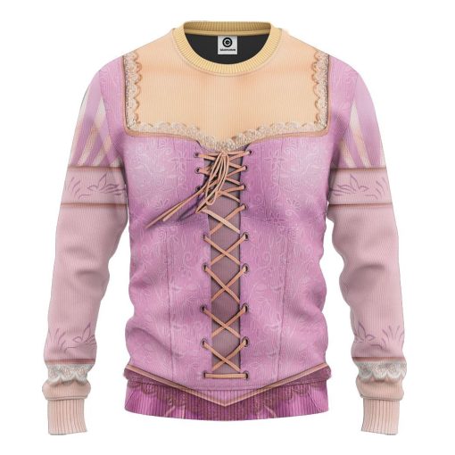 Gearhuman 3D Rapunzel Princess Custom Tshirt Hoodie Appreal CC24113 3D Apparel Long Sleeve S