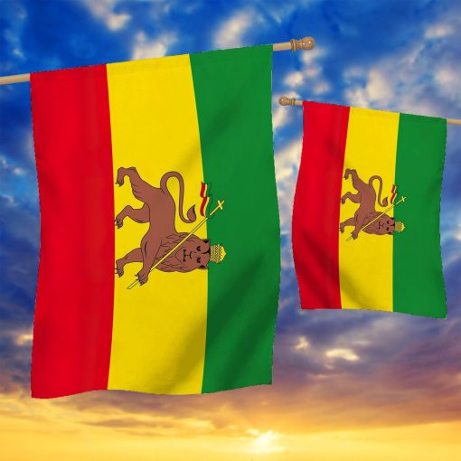 Gearhuman 3D Rastafari Flag ZK1506212 Flag House