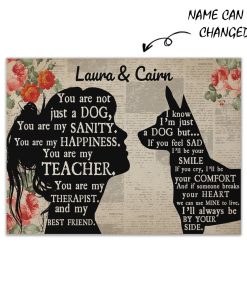 Gearhuman 3D Rat Terrier My Best Friend Custom Name Canvas GW260137 Canvas 1 Piece Non Frame M
