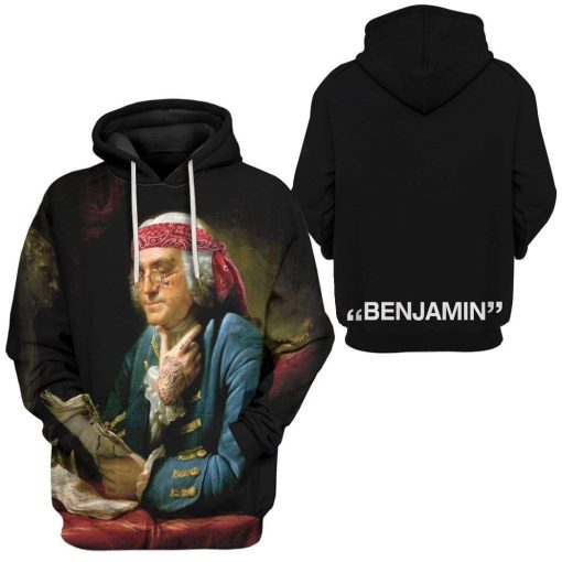 Gearhuman 3D Red Benjies Custom Hoodie Apparel GW29041 3D Custom Fleece Hoodies