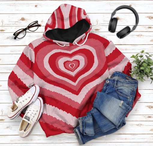 Gearhumans GearHuman 3D Red Heart Wave Custom Sweater 14 GearHuman 3D Red Heart Wave Custom Sweater GR11016 3D Apparel