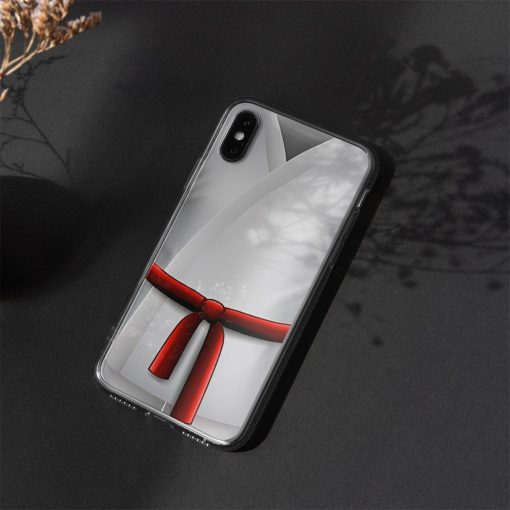 Gearhuman 3D Red Karate Belt Phone Case ZK1706212 Glass Phone Case