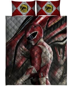 Gearhuman 3D Red Power Ranger Custom Quilt Set GW12013 Quilt Set Quilt Set Twin 