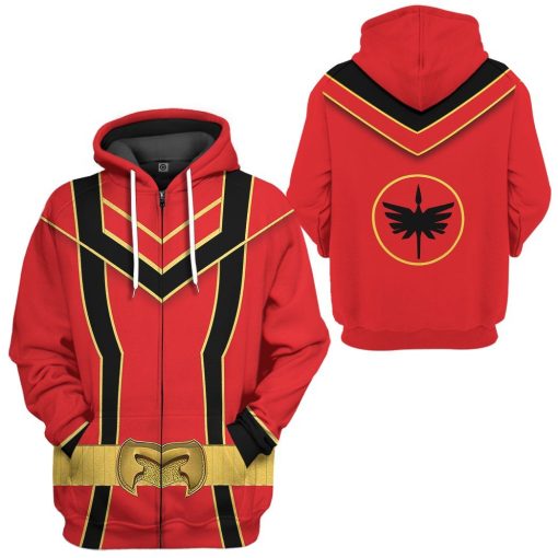 Gearhuman 3D Red Power Rangers Mystic Force Tshirt Hoodie Apparel GB130132 3D Apparel
