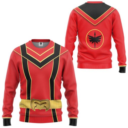 Gearhuman 3D Red Power Rangers Mystic Force Tshirt Hoodie Apparel GB130132 3D Apparel