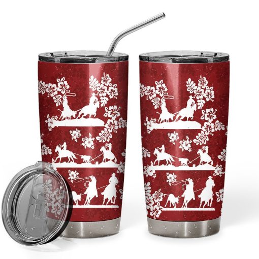 Gearhuman 3D Red Team Roping Tumbler ZZ0807217 Tumbler