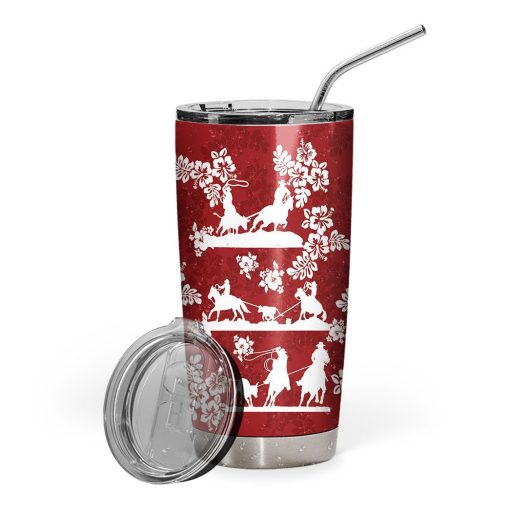Gearhuman 3D Red Team Roping Tumbler ZZ0807217 Tumbler Short 20oz