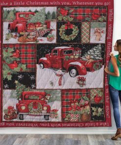 Gearhuman 3D Red Truck Christmas Tree Custom Quilt GW081010 Quilt Quilt Twins 