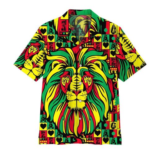 Gearhuman 3D Reggae Music Celebration Hawaii Shirt ZK1406213 Short Sleeve Shirt Short Sleeve Shirt S