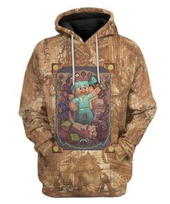 Gearhuman 3D Renaissance Steve Minecraft Custom Hoodie Apparel GS100611 3D Custom Fleece Hoodies Hoodie S 