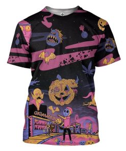 Gearhuman 3D Rick And Morty Halloween Custom Tshirt Apparel GW25088 3D T-shirt T-Shirt S 