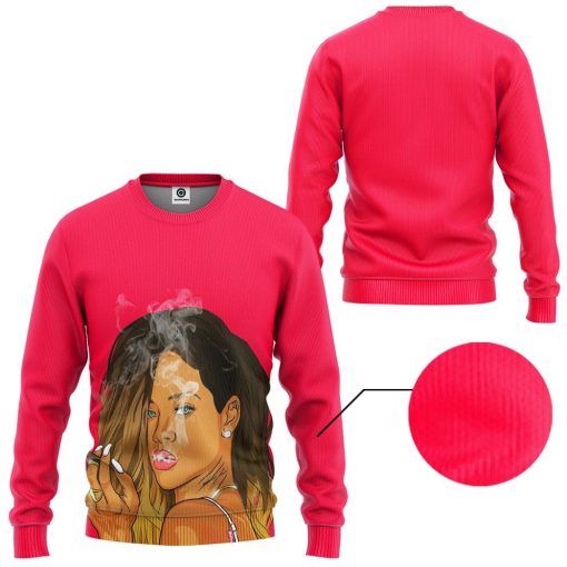 Gearhuman 3D Rihanna Custom Tshirt Hoodie Apparel GV09121 3D Apparel