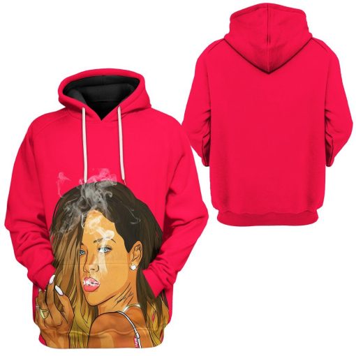 Gearhuman 3D Rihanna Custom Tshirt Hoodie Apparel GV09121 3D Apparel