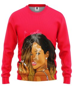 Gearhuman 3D Rihanna Custom Tshirt Hoodie Apparel GV09121 3D Apparel Long Sleeve S 