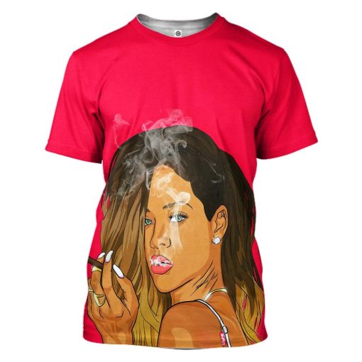 Gearhuman 3D Rihanna Custom Tshirt Hoodie Apparel GV09121 3D Apparel T-Shirt S