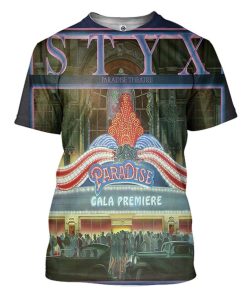 Gearhuman 3D Rock Back Styx Cover Art Custom Hoodie Apparel GN0311203 3D Apparel T-Shirt S 