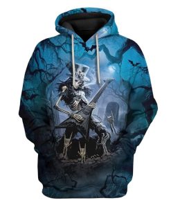 Gearhuman 3D Rock Never Die T-Shirts Hoodies Apparel SK-M14026 3D Custom Fleece Hoodies Hoodie S 