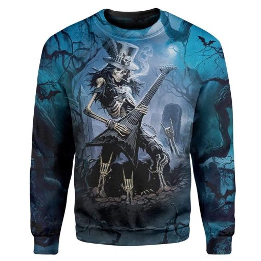 Gearhuman 3D Rock Never Die T-Shirts Hoodies Apparel SK-M14026 3D Custom Fleece Hoodies Long Sleeve S