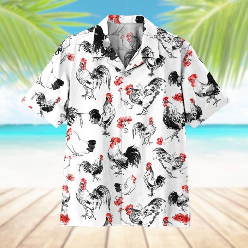 Gearhuman 3D Rooster Hawaii Shirt ZK0406213 Hawai Shirt