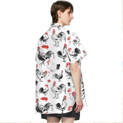 Gearhuman 3D Rooster Hawaii Shirt ZK0406213 Hawai Shirt