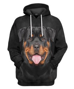 Gearhuman 3D Rottweiler Dog Tshirt Hoodie Apparel GV05037 3D Apparel Hoodie S
