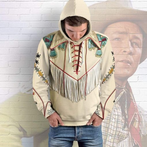 Gearhuman 3D Roy Rogers Custom Hoodie Apparel GL270713 3D Custom Fleece Hoodies