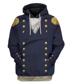 Gearhuman 3D Royal Navy Captain 1806 Napoleonic Wars British Navy Custom Hoodie Apparel GV130811 3D Custom Fleece Hoodies Hoodie S 