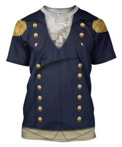Gearhuman 3D Royal Navy Captain 1806 Napoleonic Wars British Navy Custom Tshirt Apparel GV130811 3D T-shirt T-Shirt S 