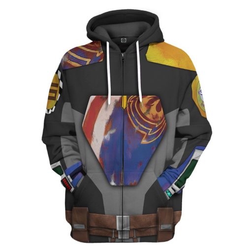 Gearhuman 3D Sabine Wren From Star Wars Rebels Custom Tshirt Hoodie Appparel GV250162 3D Apparel Zip Hoodie S