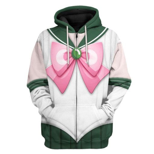 Gearhuman 3D Sailor Jupiter Custom Tshirt Hoodie Apparel CC15124 3D Apparel Zip Hoodie S