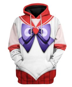 Gearhuman 3D Sailor Mars Custom Tshirt Hoodie Apparel CC15123 3D Apparel Hoodie S 