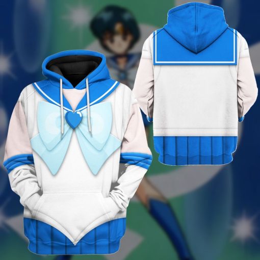 Gearhuman 3D Sailor Mercury Custom Tshirt Hoodie Apparel CC15122 3D Apparel