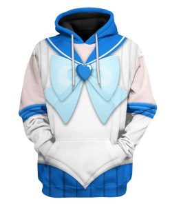 Gearhuman 3D Sailor Mercury Custom Tshirt Hoodie Apparel CC15122 3D Apparel Hoodie S 