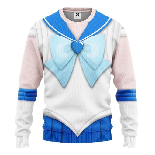 Gearhuman 3D Sailor Mercury Custom Tshirt Hoodie Apparel CC15122 3D Apparel Long Sleeve S