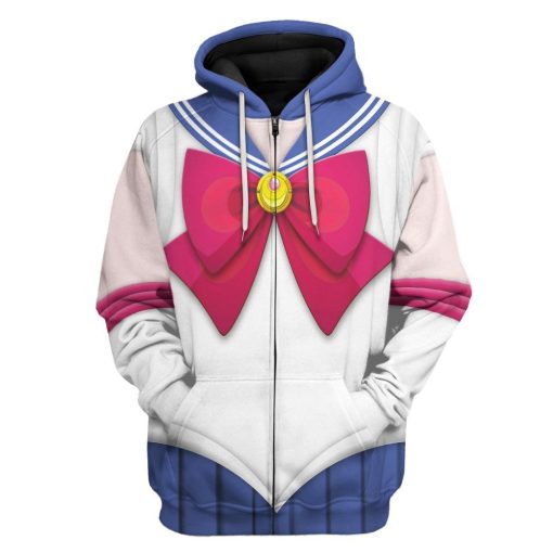 Gearhumans 3D Sailor Moon Custom Tshirt Hoodie Apparel 4 Gearhuman 3D Sailor Moon Custom Tshirt Hoodie Apparel CC15121 3D Apparel Zip Hoodie S