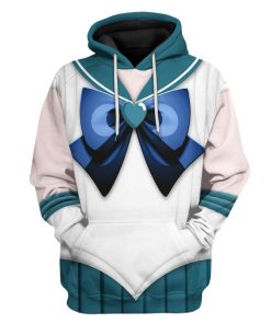 Gearhuman 3D Sailor Neptune Custom Tshirt Hoodie Apparel CC15128 3D Apparel Hoodie S 