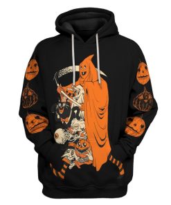 Gearhuman 3D Saint Halloween Custom Hoodie Apparel GV10092 3D Custom Fleece Hoodies Hoodie S 
