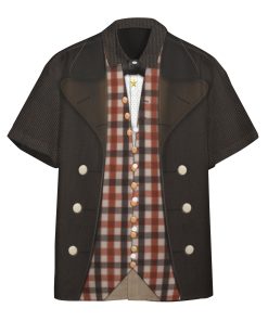 Gearhuman 3D Sam Houston Custom Short Sleeve Shirt GW171166 Short Sleeve Shirt Short Sleeve Shirt S 