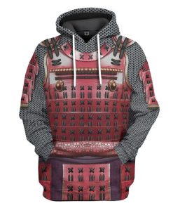 Gearhuman 3D Samurai Armor Custom Hoodie Apparel GW210812 3D Custom Fleece Hoodies Hoodie S 