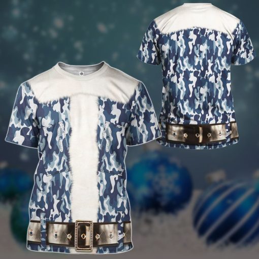 Gearhumans 3D Santa Claus Camoflauge Custom Tshirt Hoodie Apparel 9 Gearhuman 3D Santa Claus Camoflauge Custom Tshirt Hoodie Apparel CW28106 3D Apparel