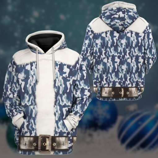 Gearhumans 3D Santa Claus Camoflauge Custom Tshirt Hoodie Apparel 13 Gearhuman 3D Santa Claus Camoflauge Custom Tshirt Hoodie Apparel CW28106 3D Apparel