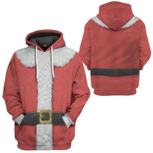 Gearhuman 3D Santa Claus Custom Hoodie Apparel GW29092 3D Apparel