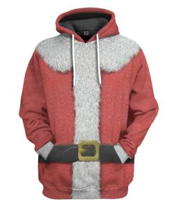 Gearhuman 3D Santa Claus Custom Hoodie Apparel GW29092 3D Apparel Hoodie S 