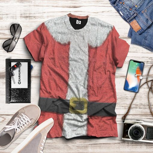 Gearhuman 3D Santa Claus Custom Tshirt Apparel GW29092 3D T-shirt