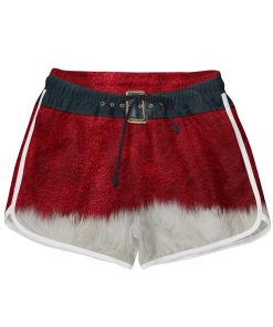 Gearhuman 3D Santa Claus Custom Women Shorts GW121010 Women Shorts Women Shorts XS 
